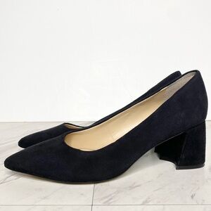 Marc Fisher Yulunda Black Suede Pointy Toe Pump 8 1/2 M